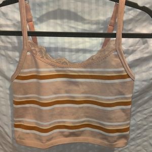 Aerie American Eagle Crop Top Tank Bra Size XL